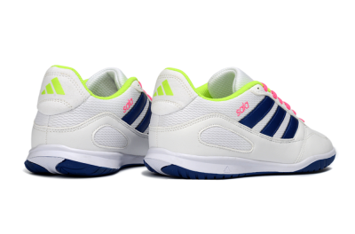 Men's Adidas Top Sala IC Indoor & Futsal Low-Tops Football Shoes - White/Navy Blue/Pink