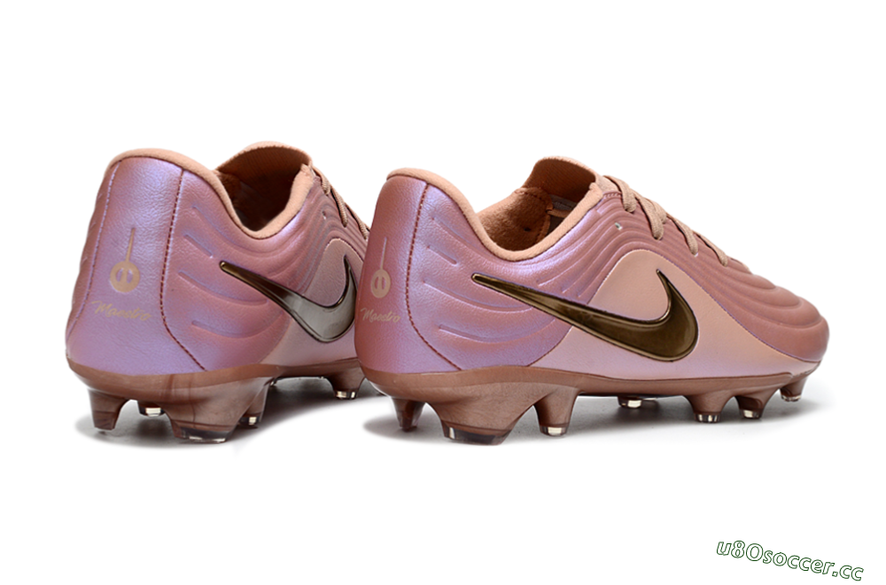Men's Nike Tiempo Legend 10 Elite FG Firm Ground Low-Tops Football Boots - Pink/Soft Rose/Bronze 6