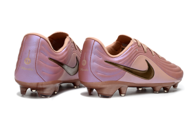 Men's Nike Tiempo Legend 10 Elite FG Firm Ground Low-Tops Football Boots - Pink/Soft Rose/Bronze