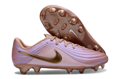 Men's Nike Tiempo Legend 10 Elite FG Firm Ground Low-Tops Football Boots - Pink/Soft Rose/Bronze