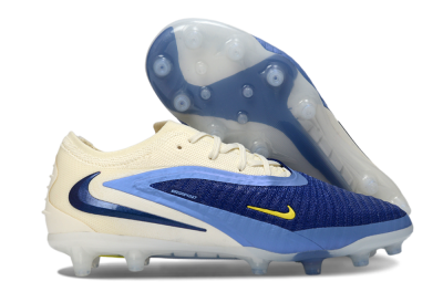 Men's Nike Phantom 6 Low Elite AG Artificial Grass Low-Tops Football Boots - Blue/Sky Blue/Navy Blue