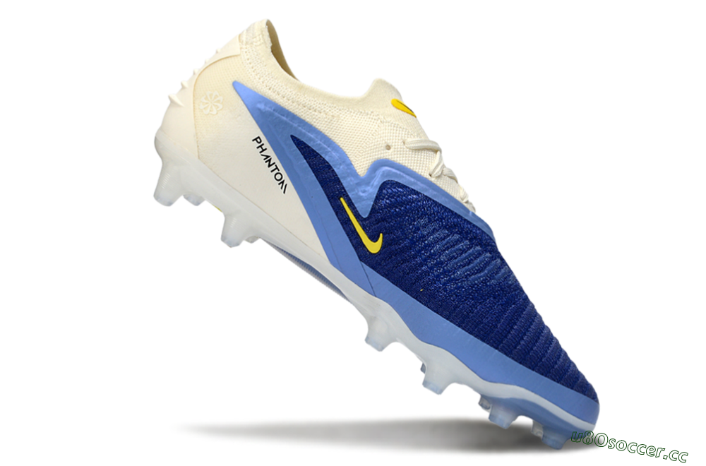 Men's Nike Phantom 6 Low Elite AG Artificial Grass Low-Tops Football Boots - Blue/Sky Blue/Navy Blue 4