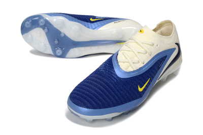 Men's Nike Phantom 6 Low Elite AG Artificial Grass Low-Tops Football Boots - Blue/Sky Blue/Navy Blue