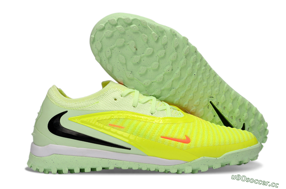 Unisex Nike Phantom 6 Low Elite TF Artificial Turf Low-Tops Football Shoes - Yellow/Neon Yellow/Black 2