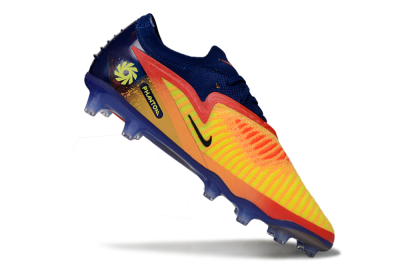 Men's Nike Phantom 6 Low Elite AG Artificial Grass Low-Tops Football Boots - Yellow/Navy Blue/Fiery Red
