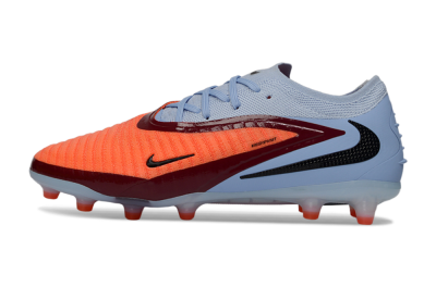 Unisex Nike Phantom 6 Elite AG Artificial Grass Low-Tops Football Boots - Red/Jade/Black