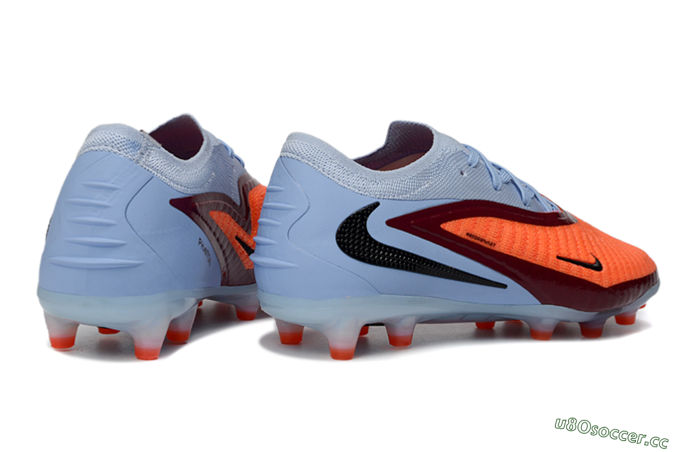 Unisex Nike Phantom 6 Elite AG Artificial Grass Low-Tops Football Boots - Red/Jade/Black 6