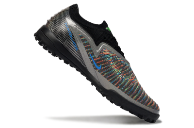 Unisex Nike Phantom 6 Low Elite TF Artificial Turf Low-Tops Football Shoes - Black/Vibrant Green/Coral Red