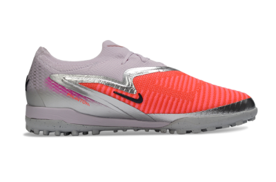 Unisex Nike Phantom 6 Low Elite TF Artificial Turf Low-Tops Football Shoes - Pink/Flamingo Pink/Steel Gray