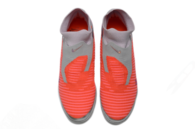 Unisex Nike Phantom 6 Elite FG Firm Ground High-Tops Football Boots - Orange/Hot Orange/Silver
