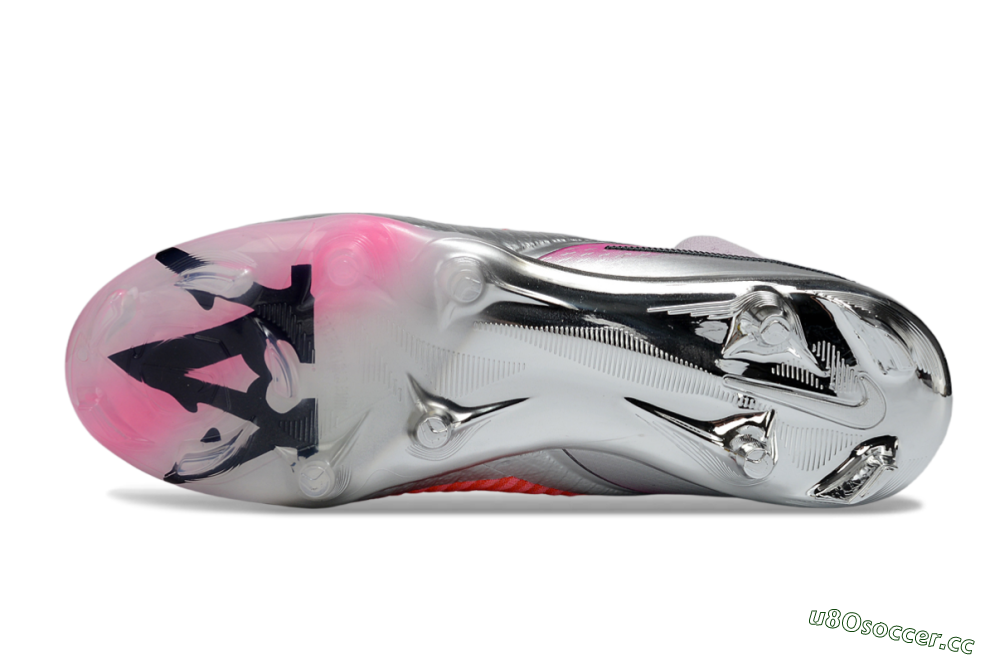 Unisex Nike Phantom 6 Elite FG Firm Ground High-Tops Football Boots - Orange/Hot Orange/Silver 6