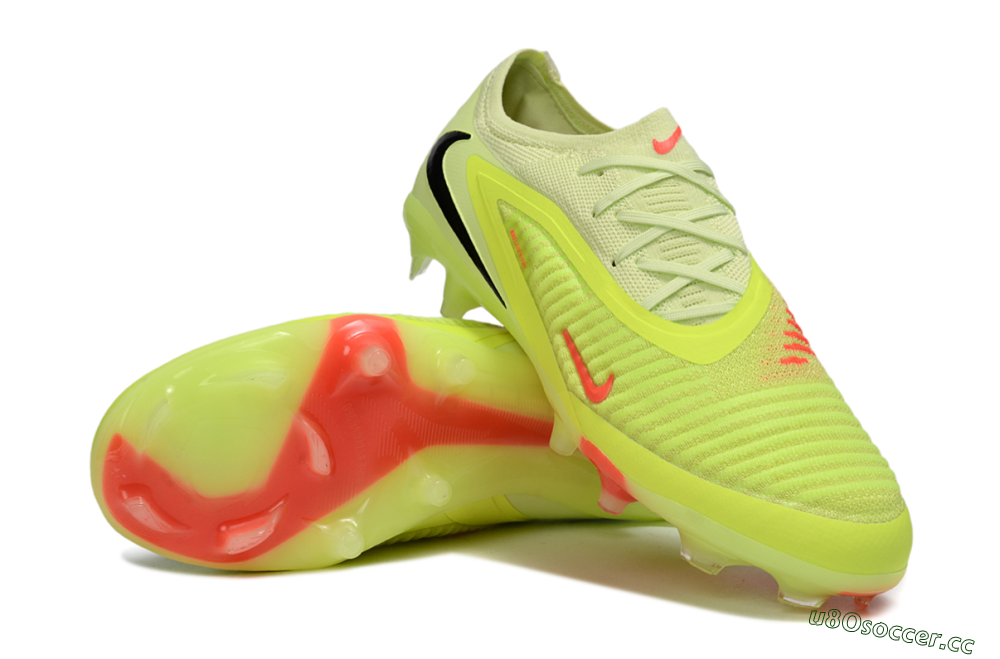 Unisex Nike Phantom 6 Low Elite FG Firm Ground Low-Tops Football Boots - Yellow/Lime Glow/Neon Coral 3