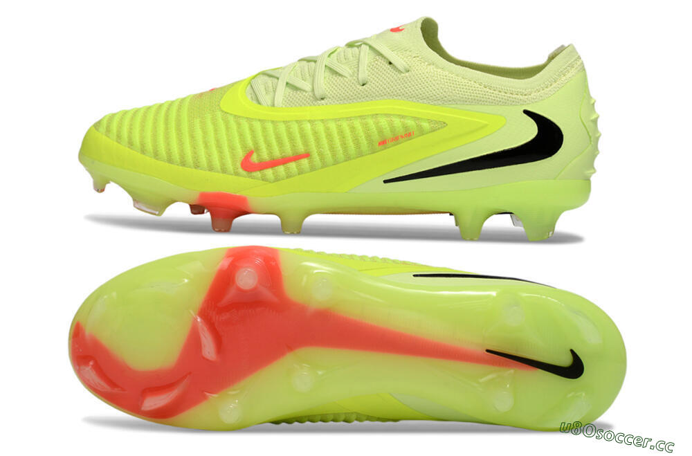 Unisex Nike Phantom 6 Low Elite FG Firm Ground Low-Tops Football Boots - Yellow/Lime Glow/Neon Coral 1