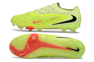 Unisex Nike Phantom 6 Low Elite FG Firm Ground Low-Tops Football Boots - Yellow/Lime Glow/Neon Coral