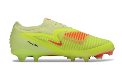 Unisex Nike Phantom 6 Low Elite FG Firm Ground Low-Tops Football Boots - Yellow/Lime Glow/Neon Coral