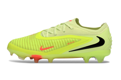 Unisex Nike Phantom 6 Low Elite FG Firm Ground Low-Tops Football Boots - Yellow/Lime Glow/Neon Coral
