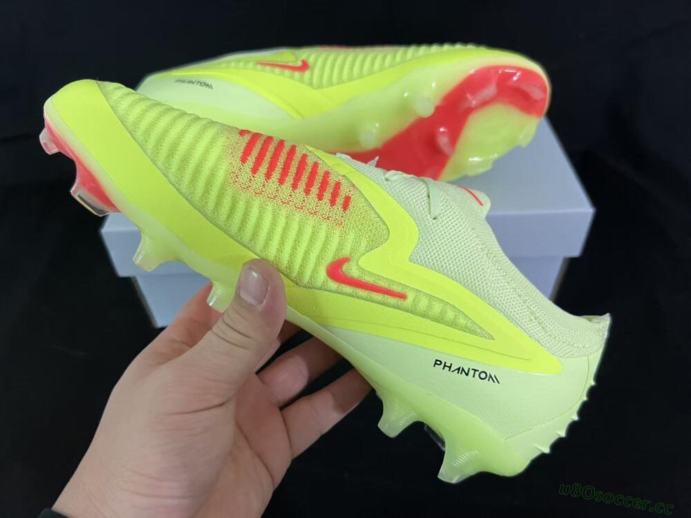 Unisex Nike Phantom 6 Low Elite FG Firm Ground Low-Tops Football Boots - Yellow/Lime Glow/Neon Coral