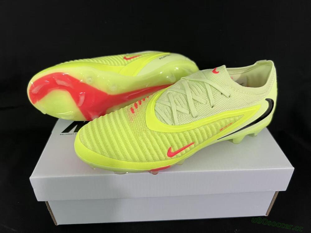 Unisex Nike Phantom 6 Low Elite FG Firm Ground Low-Tops Football Boots - Yellow/Lime Glow/Neon Coral