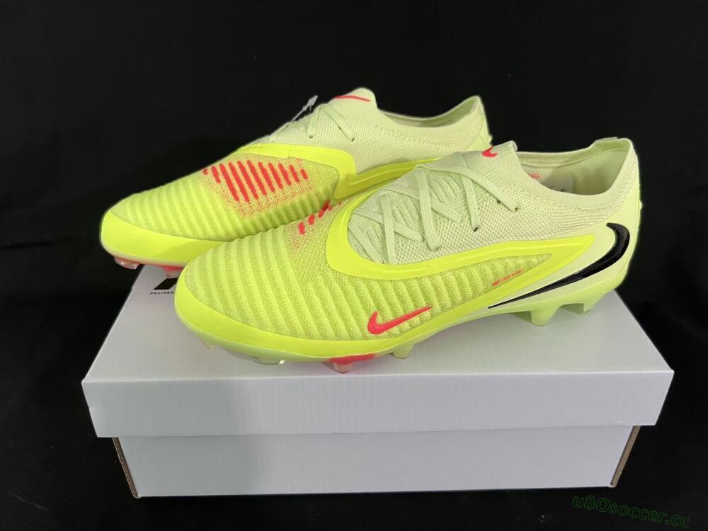 Unisex Nike Phantom 6 Low Elite FG Firm Ground Low-Tops Football Boots - Yellow/Lime Glow/Neon Coral