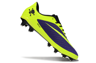 Men's Nike Hypervenom Phantom FG Firm Ground Low-Tops Football Boots - Yellow/Bright Yellow/Deep Purple
