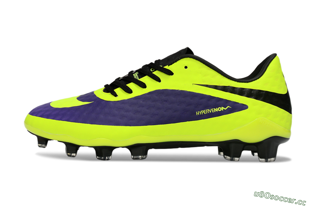 Men's Nike Hypervenom Phantom FG Firm Ground Low-Tops Football Boots - Yellow/Bright Yellow/Deep Purple 0
