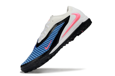Men's Nike Phantom 6 Low Elite TF Artificial Turf Low-Tops Football Shoes - Blue/Electric Blue/Neon Pink