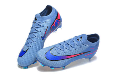 Men's Nike Air Zoom Mercurial Vapor 16 Elite FG Firm Ground Low-Tops Football Boots - Blue/Electric Blue/Radiant Pink