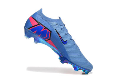 Men's Nike Air Zoom Mercurial Vapor 16 Elite FG Firm Ground Low-Tops Football Boots - Blue/Electric Blue/Radiant Pink