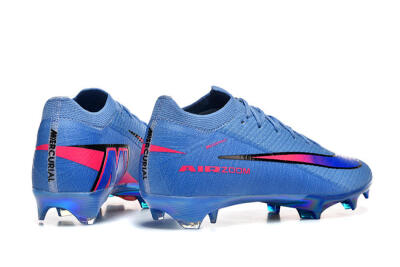 Men's Nike Air Zoom Mercurial Vapor 16 Elite FG Firm Ground Low-Tops Football Boots - Blue/Electric Blue/Radiant Pink