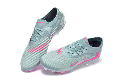 Unisex Nike Phantom 6 Low Elite FG Firm Ground Low-Tops Football Boots - Aqua/Bright Pink/Soft Gray