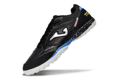 Men's Joma Top Flex TF Artificial Turf Low-Tops Football Shoes - Black/Electric Blue/Classic White