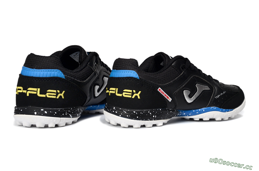 Men's Joma Top Flex TF Artificial Turf Low-Tops Football Shoes - Black/Electric Blue/Classic White 6