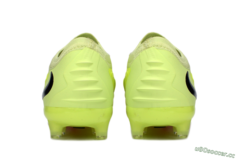 Unisex Nike Phantom 6 Low Elite AG Artificial Grass Low-Tops Football Boots - Yellow/Neon Yellow/Coral Red 5