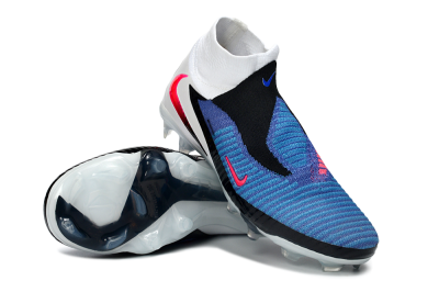 Unisex Nike Phantom 6 High Elite FG Firm Ground High-Tops Football Boots - Blue/Electric Blue/Hot Pink