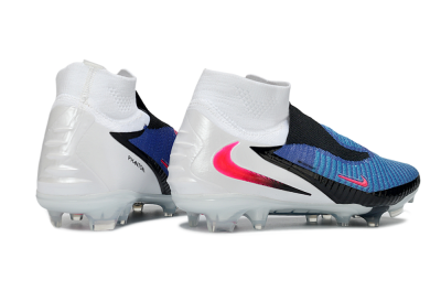 Unisex Nike Phantom 6 High Elite FG Firm Ground High-Tops Football Boots - Blue/Electric Blue/Hot Pink