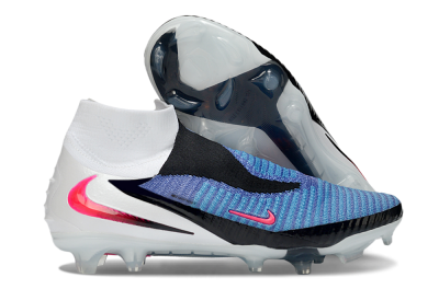 Unisex Nike Phantom 6 High Elite FG Firm Ground High-Tops Football Boots - Blue/Electric Blue/Hot Pink