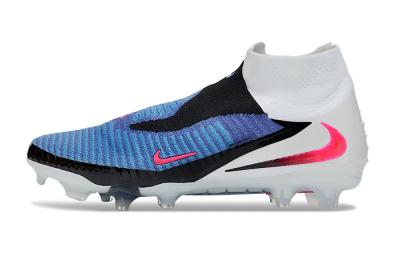 Unisex Nike Phantom 6 High Elite FG Firm Ground High-Tops Football Boots - Blue/Electric Blue/Hot Pink