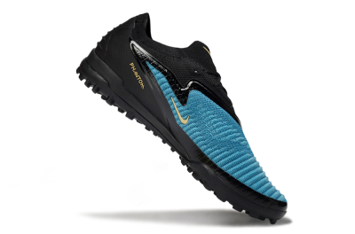 Men's Nike Phantom 6 Low Elite TF Artificial Turf Low-Tops Football Shoes - Teal/Midnight Black/Metallic Gold