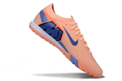 Unisex Nike Air Zoom Mercurial Vapor 16 Elite TF Artificial Turf Low-Tops Football Shoes - Peach/Sky Blue/Coral Pink