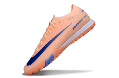Unisex Nike Air Zoom Mercurial Vapor 16 Elite TF Artificial Turf Low-Tops Football Shoes - Peach/Sky Blue/Coral Pink