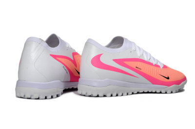 Men's Nike Phantom 6 Low Elite TF Artificial Turf Low-Tops Football Shoes - Pink/Vibrant Neon/Soft White