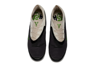 Unisex Nike Phantom 6 Low Elite AG Artificial Grass Low-Tops Football Boots - Black/Electric Green/Crimson White