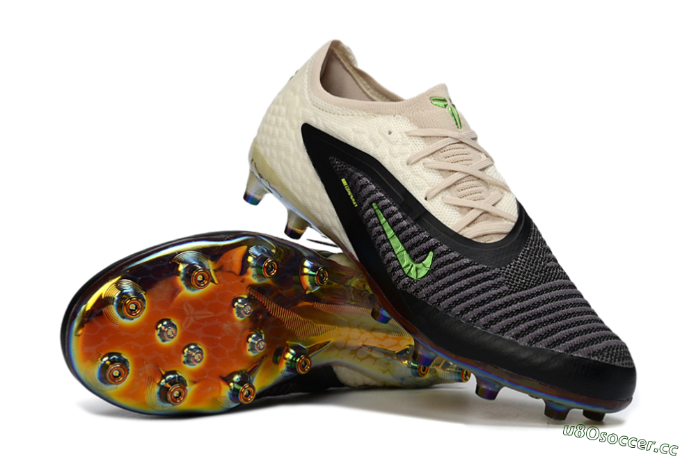 Unisex Nike Phantom 6 Low Elite AG Artificial Grass Low-Tops Football Boots - Black/Electric Green/Crimson White 3