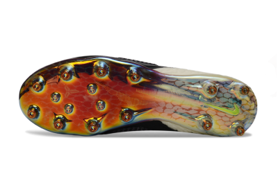 Unisex Nike Phantom 6 Low Elite AG Artificial Grass Low-Tops Football Boots - Black/Electric Green/Crimson White