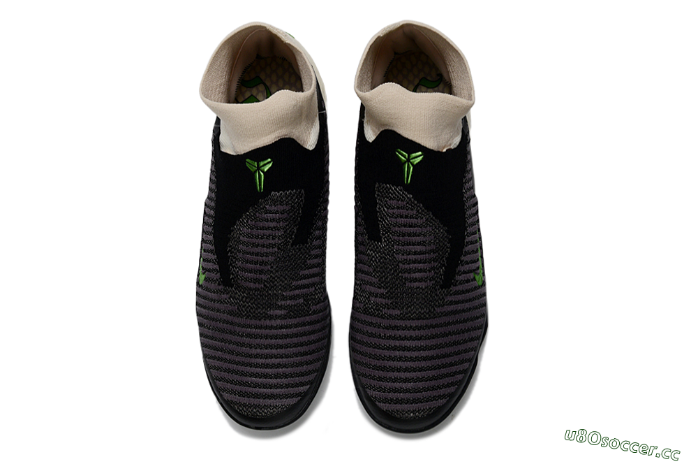 Unisex Nike Phantom 6 High Elite TF Artificial Turf High-Tops Football Shoes - Black/Electric Green/Light Tan 4