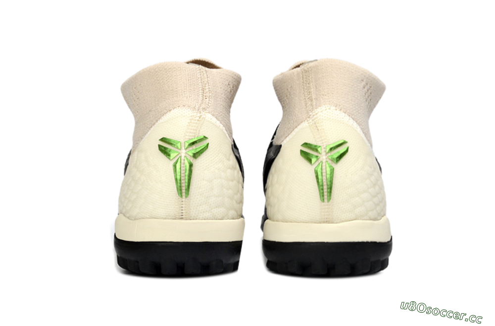 Unisex Nike Phantom 6 High Elite TF Artificial Turf High-Tops Football Shoes - Black/Electric Green/Light Tan 5