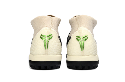 Unisex Nike Phantom 6 High Elite TF Artificial Turf High-Tops Football Shoes - Black/Electric Green/Light Tan