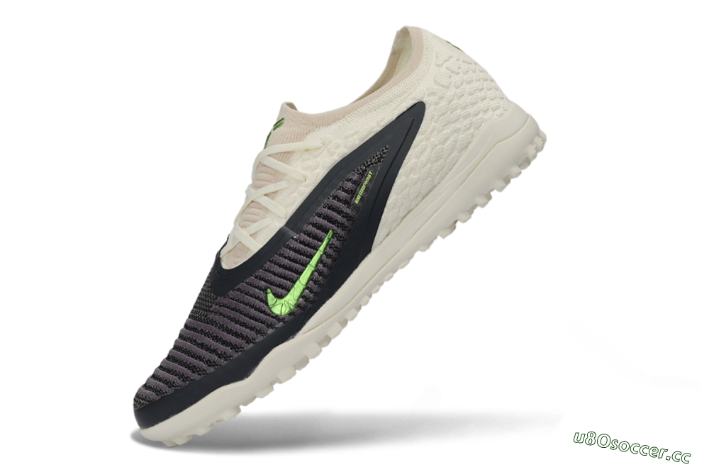 Unisex Nike Phantom 6 Low Elite TF Artificial Turf Low-Tops Football Shoes - White/Lime Green/Slate Black 5