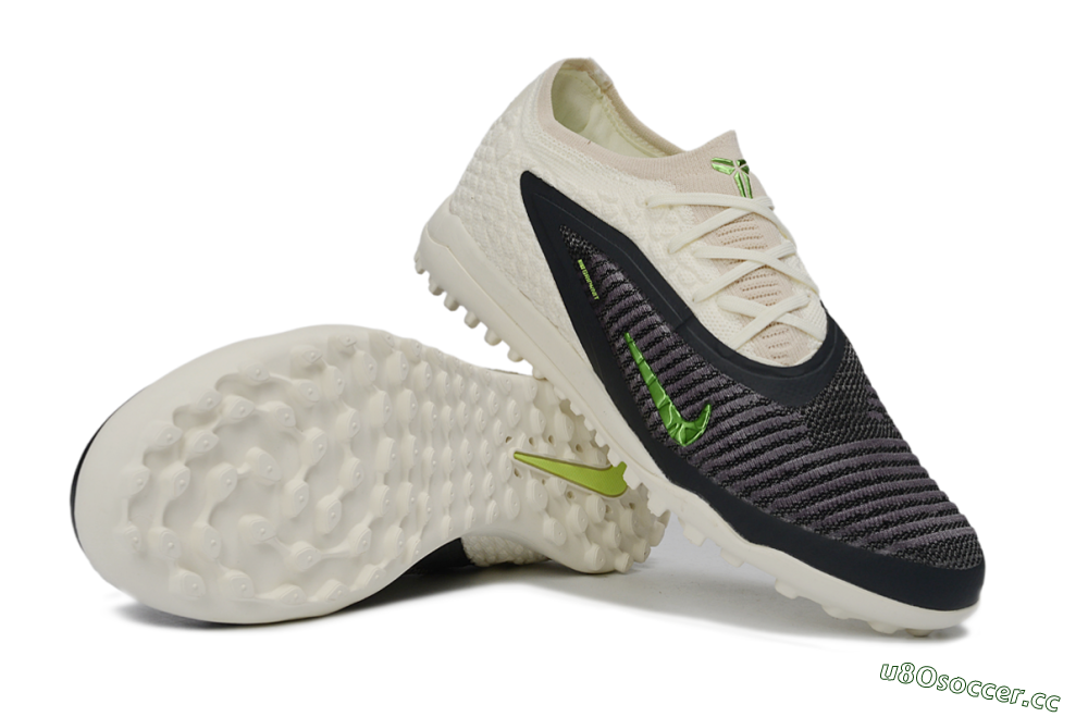 Unisex Nike Phantom 6 Low Elite TF Artificial Turf Low-Tops Football Shoes - White/Lime Green/Slate Black 1