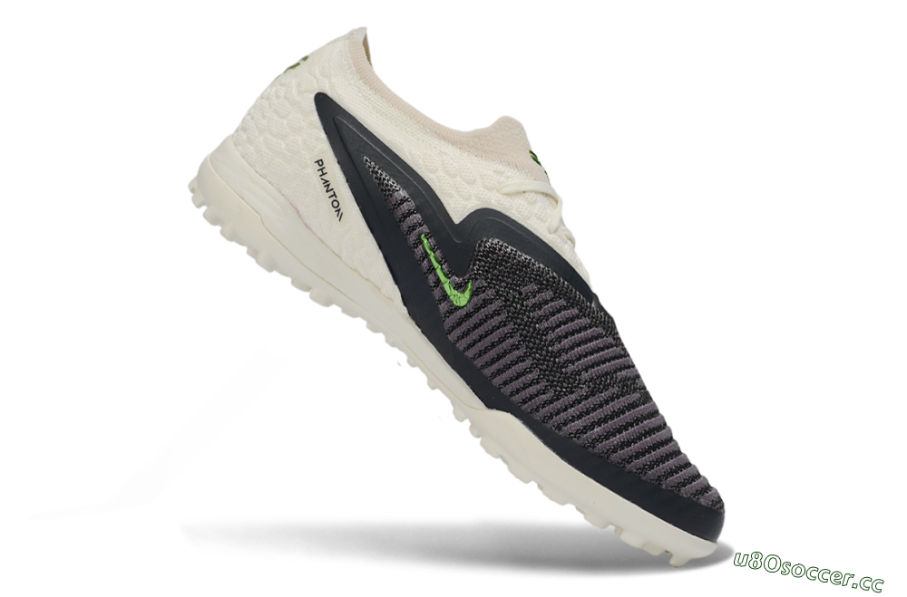 Unisex Nike Phantom 6 Low Elite TF Artificial Turf Low-Tops Football Shoes - White/Lime Green/Slate Black 4